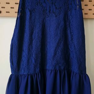 Navy Blue Party Wear Gown