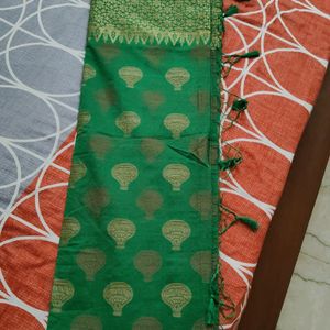 Banarasi Green Saree