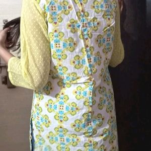 Light Green Cotton Kurti