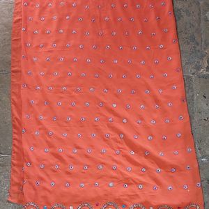 Orange Ethnic Saree