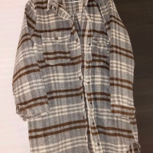 Thick Flannel Zara Style Overcoat