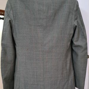 Grey checked Terrywool Blazer for men