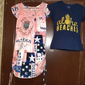 Buy Girls Dress Get Tvshirt Free