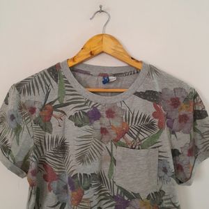 Grey Printed T-Shirt (Women's)