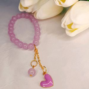 Purple And Lavender 🪻 Heart Bracelet