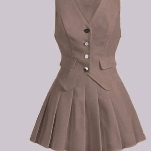 Korean Formal Blazer And Skirt Set