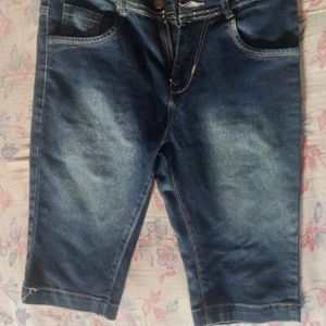 Blue Jeans 3/4th For Women/Girls