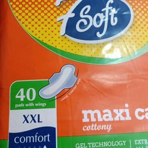 7 Soft Sanitari Pad XXL Cottony 40piece.