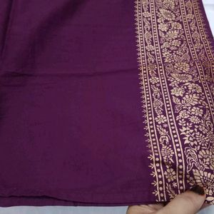 Vishudh Brand Plum Gold Kurta