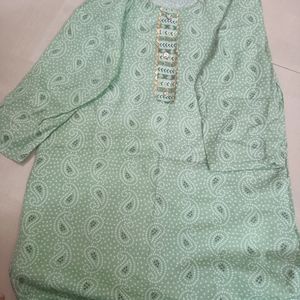 Green Kurta For Women Size Small