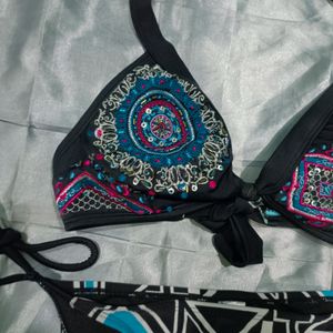 Branded Forever21 Bikni Set With Hand Work