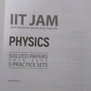 IIT JAM PHYSICS Solved Paper With Practice Set