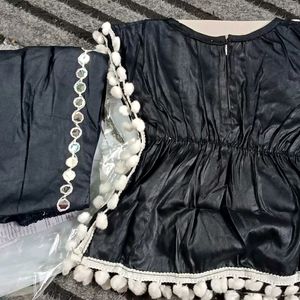 New Unused Fancy Girls Top & Dhoti Set