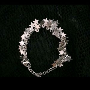 STARS SLIVER CHAIN LAYERED ADJUSTABLE BRACELET WESTERN JEWELRY FOR WOMEN AND GIRLS