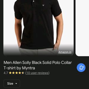 Allen Solly Black T Shirt