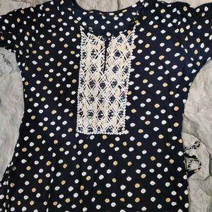 blue kurti