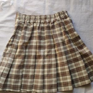 plaid skirt