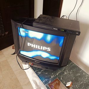 SONY TV AND PHILIPS DVD PLAYER