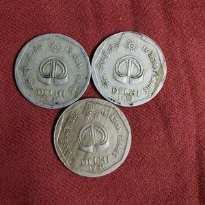 Three Rs.2 Coins Asian Games Commemorative Coin