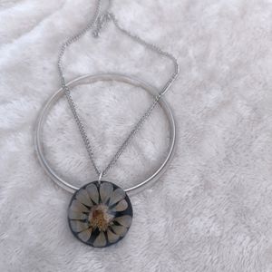 Resin Real Flower Pendant