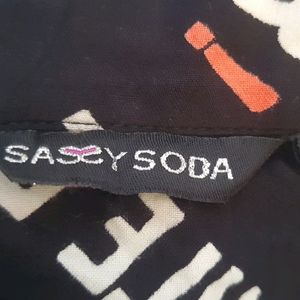 Sassy Soda Black Casual Shirt