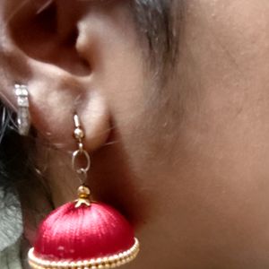 Silk Thread Earring