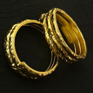 Gold Color Adjustable Toe Rings