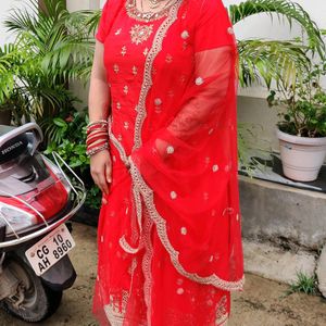 Sexy Blood Red Kurti With Detailed Work❤️❤️