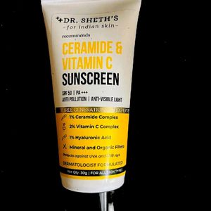 Dr Sheth's Ceramide & Vitamin Sunscreen 🧴