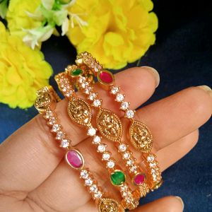 Premium quality Lakshmidevi Kudan  Stone Bangles