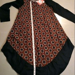 Biba Kalamkari Asymmetric Kurta