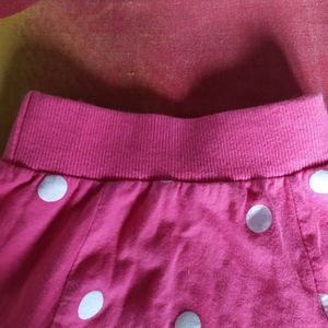 Kid's Girl Polka Dot Printed Skirt