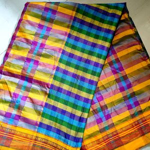 Multicolour Cotton Silk South Saree🌈