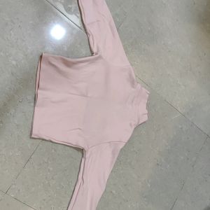 Turtle Neck Top Pink