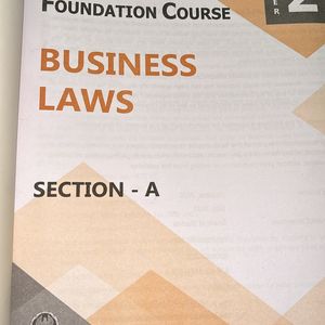 Ca Foundation Law Book