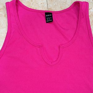 SHEIN HOT PINK TANK TOP NEW