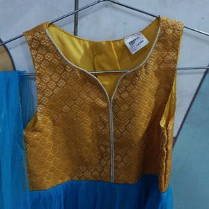 Indian Ethenic Full Gown With Dupatta