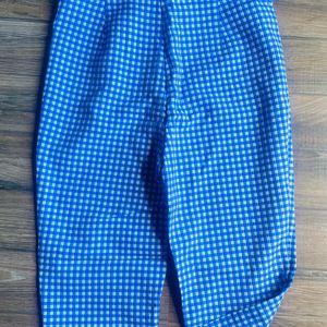 Zara New Blue And White Checkered Trouser