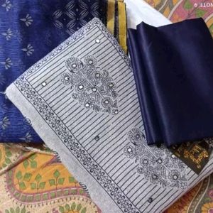 Unstitched Dress Material With Dupatta