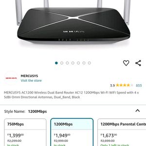 Mercusys Dual Band Router | AC 1200