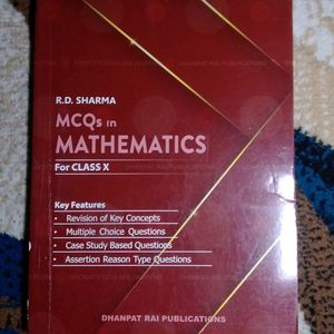 R.D. SHARMA CLASS 10 MATHS - BOOK + MCQ