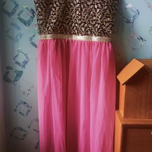 Pink Colour Gown