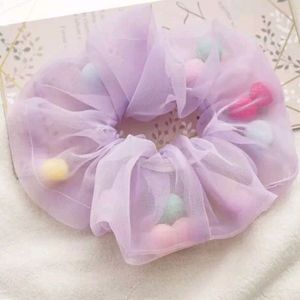 Beautiful  Pom Scrunchies (