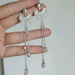 Handmade Y2K Korean Bow Earrings