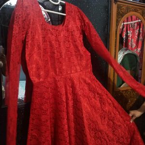 Net Party Wear Gown  Spl For Valentine's Day