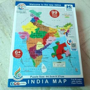 Indian Map Puzzle Game For Kids