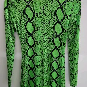 Neon Green Slim Fit Gown