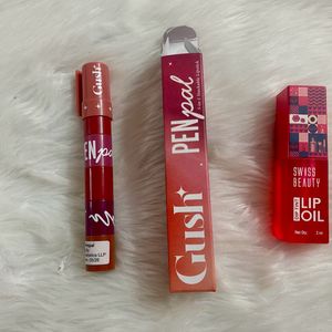 Gush Beauty Pen-pal And Swiss Beaut Lip Oil