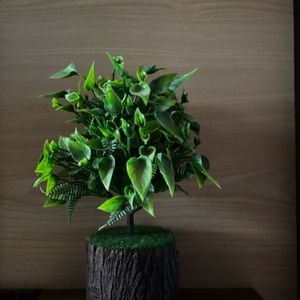 Wood Style Artificial Plant Aesthetic Home Decor