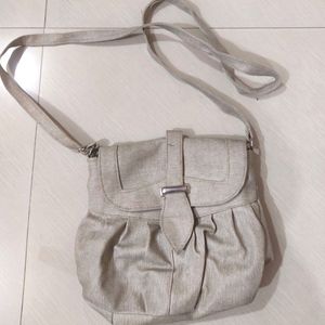 Beige Sling Bag